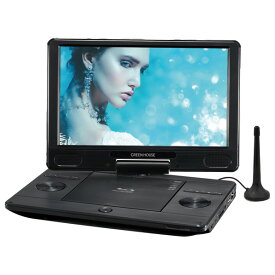 グリーンハウス 11．6型ポータブルブルーレイディスクプレーヤー TV付き ブラック GH-PBD11BT-BK [GHPBD11BTBK]【AMUP】