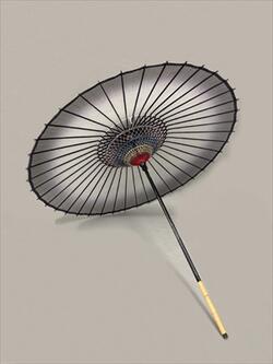 楽天市場】絹傘 ボカシ（二本継ぎ）黒 [ 傘 和傘 舞傘 日舞 日本舞踊 