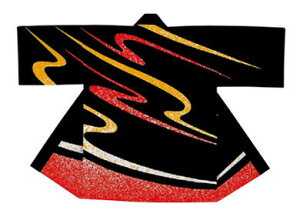 祭り半纏 プリント袢天(流線) 発色が良くよさこいにも最適 【お取り寄せ商品】※メール便対応可※