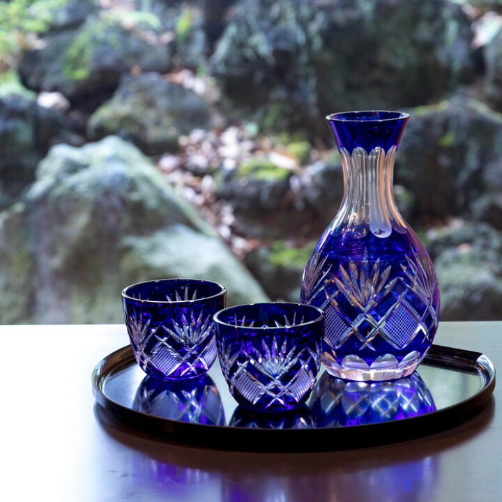 楽天市場】江戸切子 徳利・ぐい呑 【硝子工房 彩鳳 直営店】 剣菱魚子 