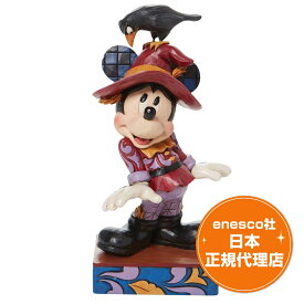 送料無料 ミッキーマウス 18.5cm ディズニー フィギュア ジムショア Scarecrow Mickey エネスコ 正規代理店