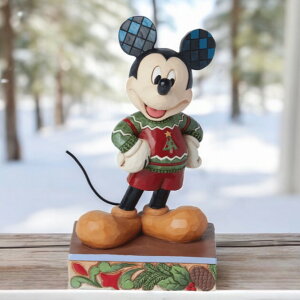 ~bL[ tBMA 14cm fBYj[ gfBV WVA Mickey Christmas Sweater GlXR K㗝X Jimshore Disney Traditions l` u CeA RN^[YACe 킢 AeB