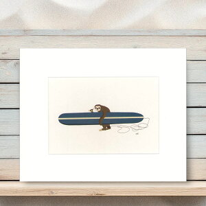 yr[TzT[tB G }bgvg Surfing Sloth 25.4cm×20.3cm 35.5cm×27.8cm CeA A[gpl _  A[g G _A[g  Q Ǌ| 킢 