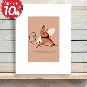 �y���r���[���T����z���o �O�b�Y �͎m �C �C���e���A �T�[�t�B�� �G�� �}�b�g�v�����g Sumo Surfer Skipping 25.4cm×20.3cm 35.5cm×27.8cm �A�[�g�p�l�� ���� �A�[�g �G ���_�� ������� �Q�� ���� �n��