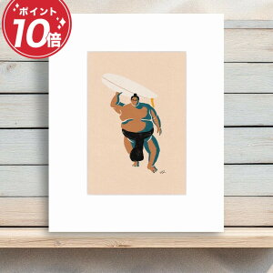�y���r���[���T����z���o �O�b�Y �͎m �C �C���e���A �T�[�t�B�� �G�� �}�b�g�v�����g Sumo Surfer Lifting 25.4cm×20.3cm 35.5cm×27.8cm �A�[�g�p�l�� ���� �A�[�g �G ���_�� ������� �Q�� ���� �n��