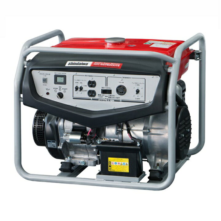 楽天市場】新ダイワ EGY6000TE-A 三相ガソリンエンジン発電機 定格出力 