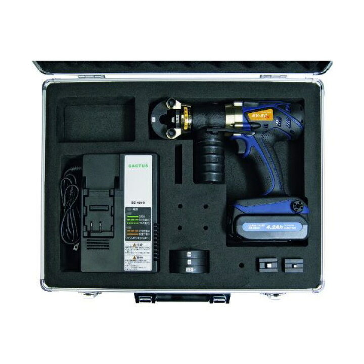 楽天市場】カクタス EV-60DL 18V/14.4V兼用 コードレス電動油圧式圧着 