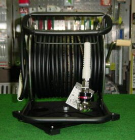 マッハ GHDAL-630TC-S スイングカプラ + 回転台 + 高圧用スーパ−スムージ−ホース付SUS製C型ドラム φ6X30 黒 新品 GHDAL630TSC フジマック 純正品