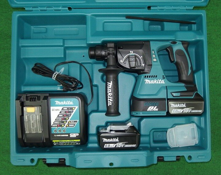 楽天市場】マキタ HR244DRGX 18V-6.0Ah 24mmAPTハンマドリル 青 新品 