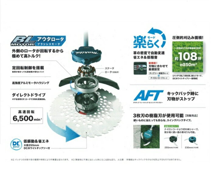 楽天市場】マキタ MUR368UDZ 18VX2=36V充電式草刈機 Uハンドル仕様 