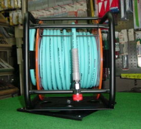 マッハ NDZG-8530T 回転台 + 常圧用太径スム−ジ−ホース付B型エア−ドラム　φ8.5X30m 新品 フジマック NDZG 純正品