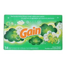 【ゲイン】GAIN gain シート オリジナル 34枚入(乾燥機用柔軟シート) お試し【メール便 送料無料】 ｜ゲインシート ｜※送料別商品と同梱でも送料無料になりません。