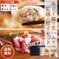 【あぐー豚の生ハムと紅豚餃子セット】 送料無料 父の日 ギフト お中元 お歳暮 贈り物 酒のつまみ 生ハム…