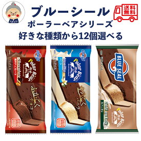 ブルーシール ポーラーベア アイス ギフト 送料無料 3種類から選べる12個セット 沖縄土産 ご当地アイス 沖縄限定 自宅用 バニラ チョコレート カフェオレの3種類の味