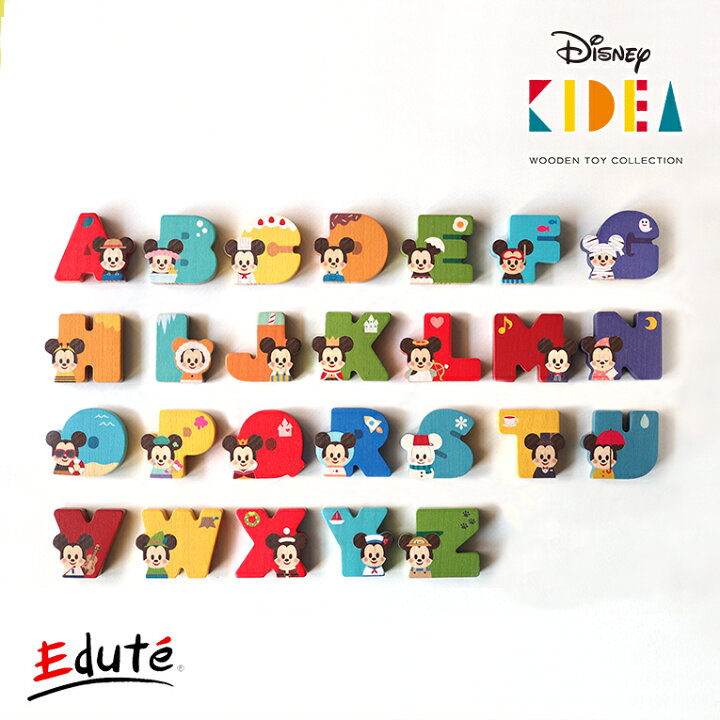 楽天市場】正規品 Disney ディズニー キディア KIDEA/アルファベット 