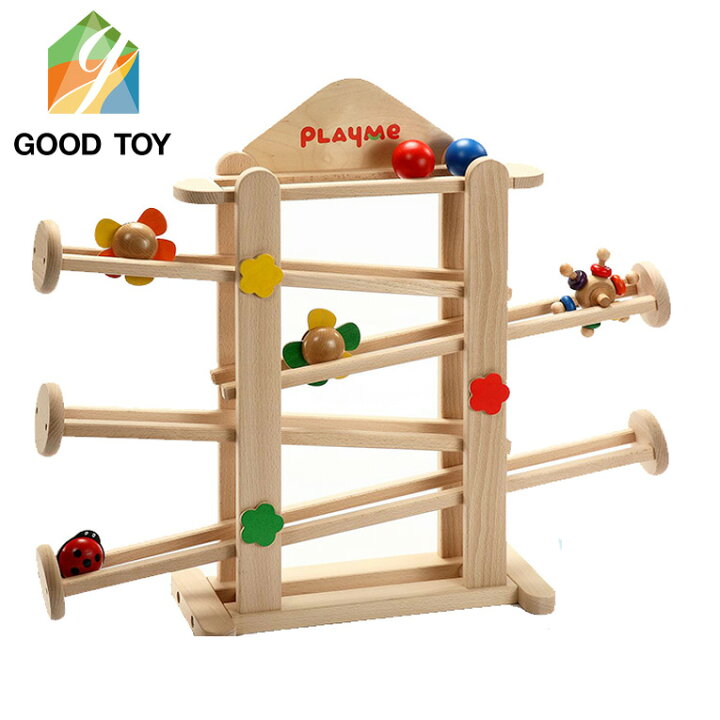 楽天市場 プレイミー フラワーガーデン 木のおもちゃ スロープ 出産祝い 誕生日 動きを楽しむ ころころ 1歳 2歳 3歳 知育玩具 男の子 女の子 プレゼント 一歳 おもちゃ 子供 1歳半 幼児 孫 木製 こども 男 女 一歳半 長く 使える 知育 オモチャ 入園祝い