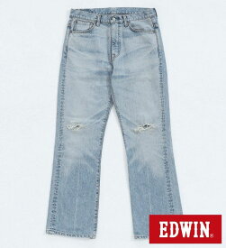 【エドウイン公式】BOROBORO BLUES ブーツカット デニムパンツ ダメージ フレア EDWIN エドウィン メンズ ジーンズ 日本製 MADE IN JAPAN 国産デニム