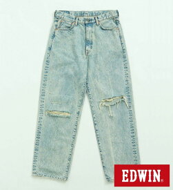 【エドウイン公式】BOROBORO BLUES バギー デニムパンツ ダメージ ワイド EDWIN エドウィン メンズ ジーンズ 日本製 MADE IN JAPAN 国産デニム 淡色ブルー