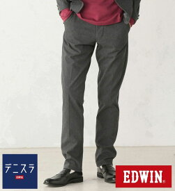 【エドウイン公式】【SALE★30％OFF】【大きいサイズ】デニスラ スリムテーパード パンツ EDWIN エドウィン