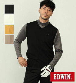 【エドウイン公式】【SALE★20％OFF】EDWIN GOLF ニットベスト【UVカット/高ストレッチ性/吸水速乾】 EDWIN エドウィン