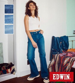 【エドウイン公式】essentials フレアストレッチデニムパンツ EDWIN エドウィン