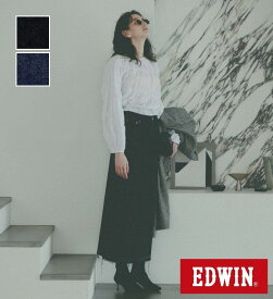 【エドウイン公式】EDWIN LADIES essentials ロングデニムスカート EDWIN エドウィン