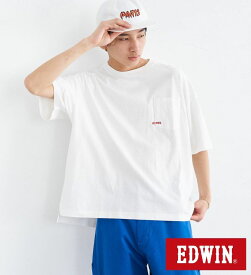 【エドウイン公式】【GW SALE★20％OFF】【WEB限定】EDWIN STEPMARK ワイドボディポケット半袖Tシャツ EDWIN エドウィン