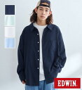 【エドウイン公式】【SALE★50％OFF】【WEB限定】EDWIN STEPMARK オーバーサイズ レギュラーカラーシャツ L/S EDWIN エドウィン メンズ長袖トップス