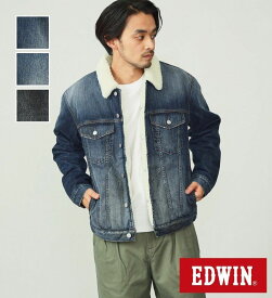 【エドウイン公式】【SALE★20％OFF】ボアデニムワークジャケット EDWIN エドウィン メンズ
