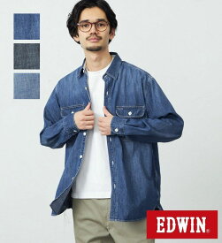 【エドウイン公式】ヴィンテージワークシャツ 長袖 EDWIN エドウィン メンズ