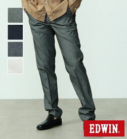 【エドウイン公式】【涼】COOL スリムトラウザー（ジャガードストレッチ）【アウトレット店舗・WEB限定】EDWIN エドウィン チノパンツ スラックス メンズ