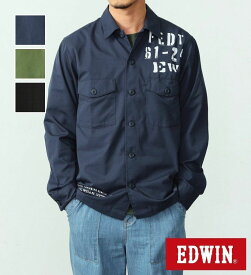 【エドウイン公式】ミリタリーシャツ【アウトレット店舗・WEB限定】EDWIN エドウィン メンズ
