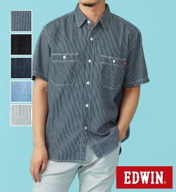 【エドウイン公式】デニムワークシャツ【アウトレット店舗・WEB限定】EDWIN エドウィンメンズ