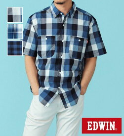 【エドウイン公式】【スーパーSALE★20％OFF】ワークチェックシャツ【アウトレット店舗・WEB限定】EDWIN エドウィンメンズ