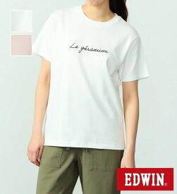 【エドウイン公式】EDWIN メッセージプリント半袖Tシャツ 【アウトレット店舗・WEB限定】EDWIN エドウィンレディース