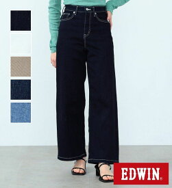 【エドウイン公式】【ポイント5倍★3/30まで】ワイドデニムパンツ【アウトレット店舗・WEB限定】EDWIN エドウィン レディース