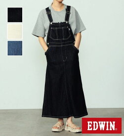 【エドウイン公式】 デニムサロペットスカート【アウトレット店舗・WEB限定】EDWIN エドウィンレディース