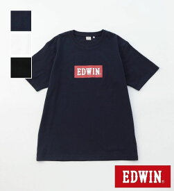 【エドウイン公式】ボックスロゴプリントTシャツ 半袖【アウトレット店舗・WEB限定】EDWIN エドウィン メンズ