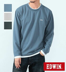 【エドウイン公式】フェイクレイヤードTシャツ（ビッグシルエット）【アウトレット店舗・WEB限定】EDWIN エドウィン メンズ