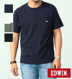 【エドウイン公式】 ポケットボックスロゴ半袖Tシャツ【アウトレット店舗・WEB限定】EDWIN エドウィン メンズ