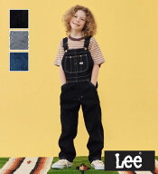 【Lee公式】【110-160cm】キッズ オーバーオール 高品質綿100％ リー サロペット オールインワン デニム …