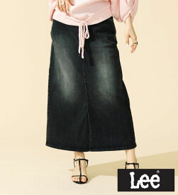 【Lee公式】【2024年春夏モデル】Lee BABE ストレッチ/ミドル丈デニムスカート サイズ展開XS-XL レディース リー