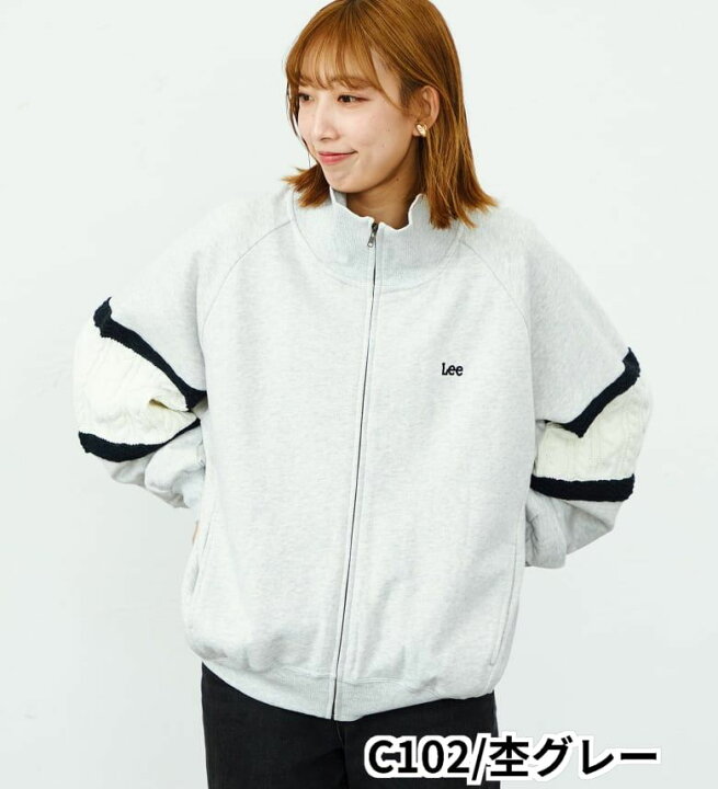 楽天市場】【Lee公式】【SALE☆40％OFF】ニットパネルスリーブ ジップ 