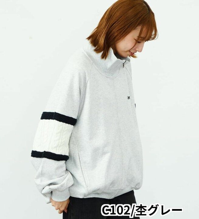 楽天市場】【Lee公式】【SALE☆40％OFF】ニットパネルスリーブ ジップ 