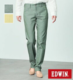 【エドウイン公式】【SALE★30％OFF】インターナショナルベーシック ゆったりストレートパンツ EDWIN LADIES エドウィン INTERNATIONAL BASIC 定番 ME403