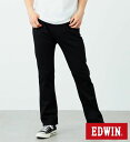 【エドウイン公式】ハタラクロ メンズ ストレートパンツ ストレッチ EDWIN エドウィン 通勤 仕事着 オフィスカジュアル ビジネスカジュアル ビジカジ ストレッチパンツ ブラックパンツ 黒パンツ