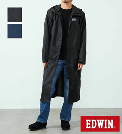 【エドウイン公式】【SALE★30％OFF】EDWIN ロングレインコート 53069 EDWIN エドウィン エドウイン レインウエア レインコート カッパ 雨合羽 雨具 メンズ