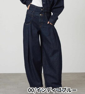 �y�T���V���O�����z�yGISELe 4�����f�ځzatelier SOMETHING DOUBLE BELT WIDE PANTS/�_�u���x���g���C�h�p���c ���f�B�[�X�f�j���p���c �A�g���G