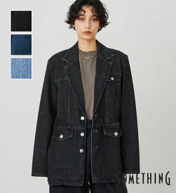 【サムシング公式】atelier SOMETHING DENIM BLAZER/アトリエサムシングデニムブレザー レディース ジャケット 日本製 made in japan