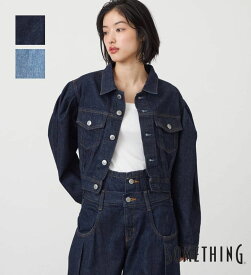 【サムシング公式】atelier SOMETHING POWER SHOULDER DENIM JACKET/パワーショルダーデニムジャケット レディースアウター アトリエ